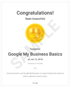 Google My Business Certification